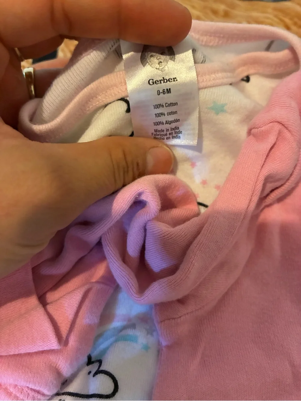 Carter's Pink and Gray Cloud Print Sleep Sack Set